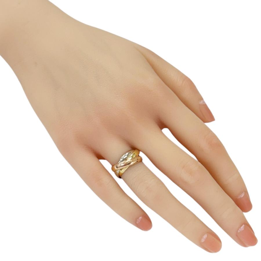 Cartier（カルティエ） トリニティ リング 指輪 8号 18金 K18イエロー