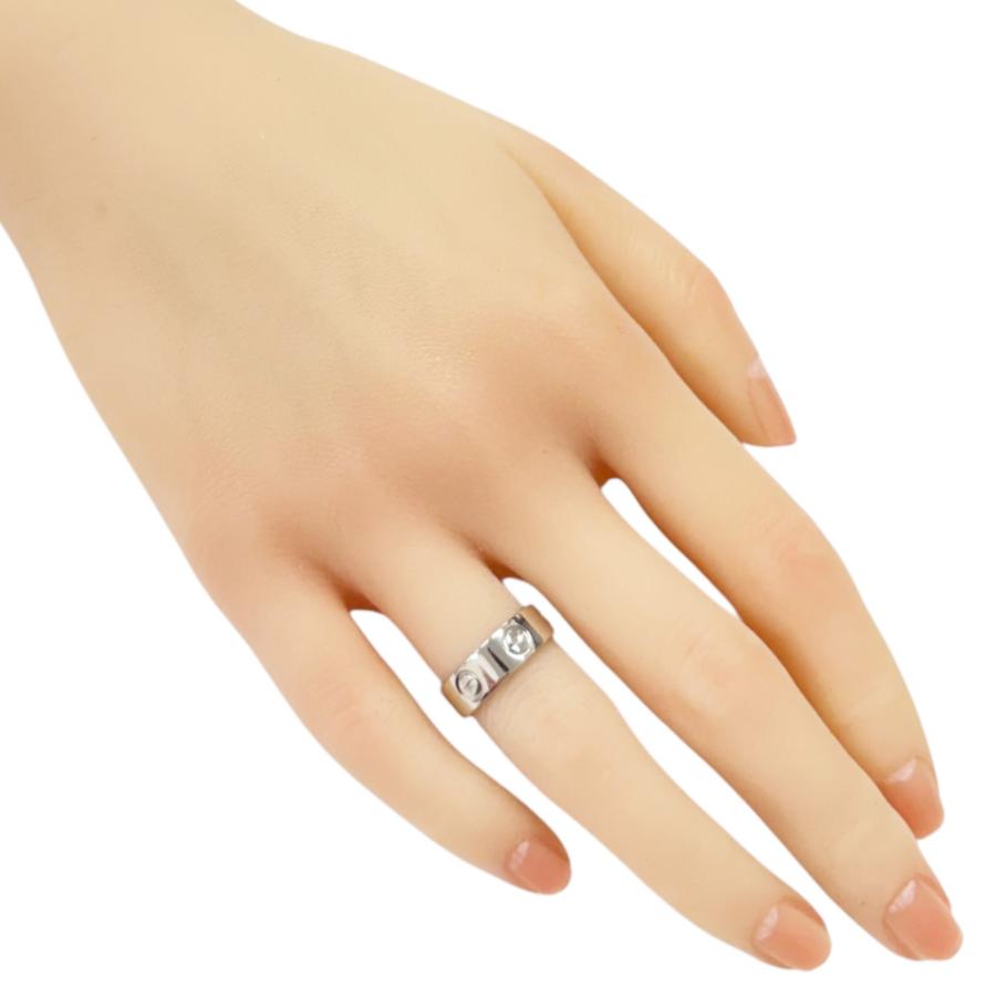 Cartier カルティエ ラブ リング 指輪 8号 Pt950プラチナ レディース 