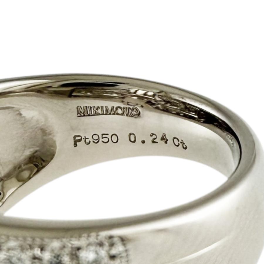 MIKIMOTO（ミキモト） リング 指輪 13号 Pt950プラチナ ダイヤモンド