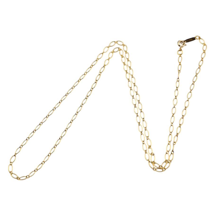 TIFFANY&Co. ティファニー オーバルリンク ネックレス 18金 K18