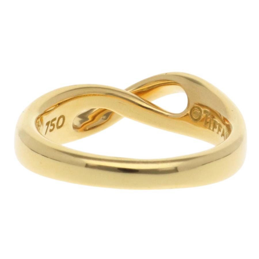 ティファニーダイアゴナルリング 14.5号　新品仕上げ　無傷未使用に近い TIFFANY&Co. ティファニー ダイヤ インフィニティ リング 8.5号