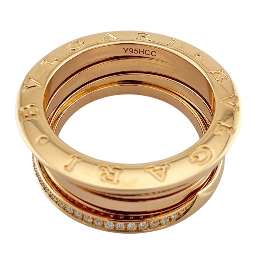 BVLGARI（ブルガリ） デミパヴェダイヤモンド B-zero.1 3バンド リング