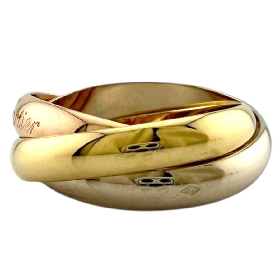 Cartier カルティエ トリニティ リング 48 3連 ゴールドK18 美品 Cartier（カルティエ） トリニティ リング 指輪 11.5号 18金 K18