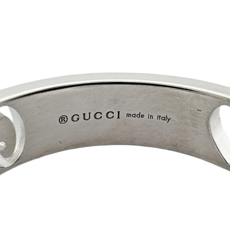 GUCCI（グッチ） アイコンハート リング 指輪 9.5号 18金 K18ホワイト