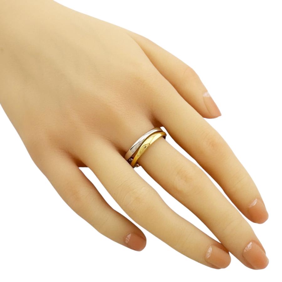Cartier カルティエ ラブミー 2連 リング 指輪 21号 18金 K18