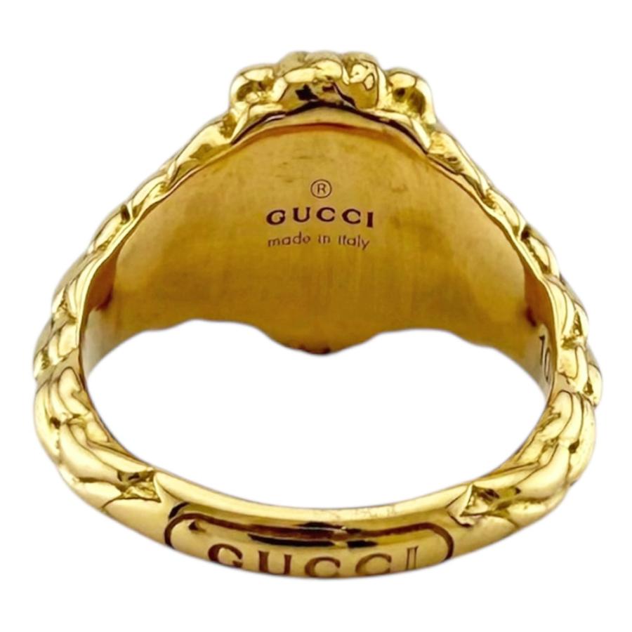 GUCCI（グッチ） ライオンヘッド リング 指輪 10号 18金 K18イエロー