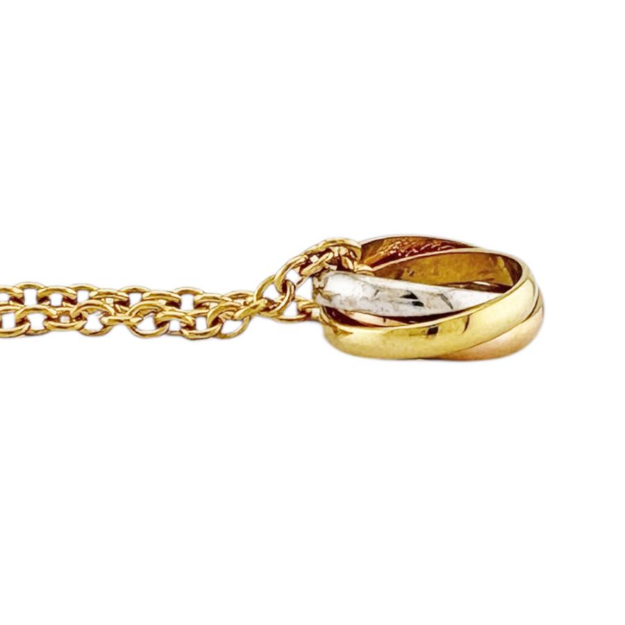 Cartier カルティエ トリニティ ネックレス 18金 K18イエロー