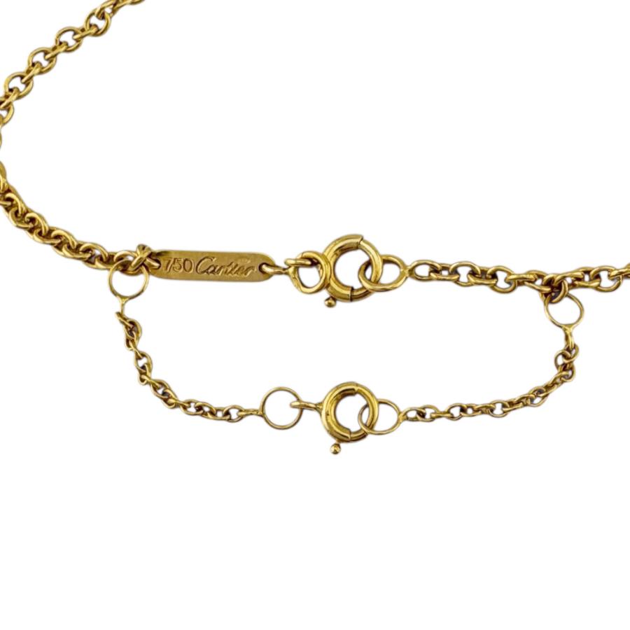 美品　Cartier　カルティエ　トリニティ　キーホルダー　ネックレス　正規品 Cartier カルティエ トリニティ ネックレス 18金 K18イエロー
