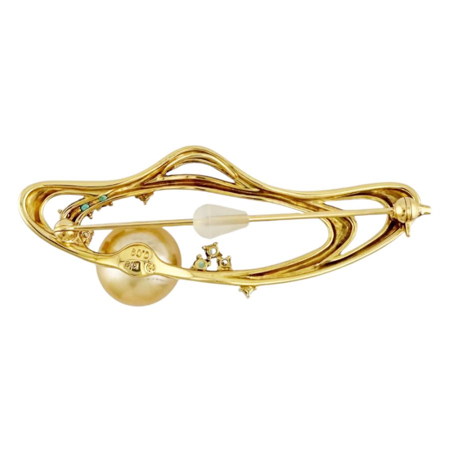 ロエベ LOEWE メカノピン ブローチ アクセサリー GP（ゴールドメッキ