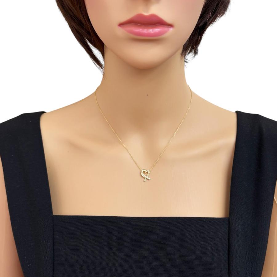 Tiffany ネックレス ラビングハート k18【⚠️値下げしました】 TIFFANY&Co.（ティファニー） ラビングハート ネックレス 18金 K18