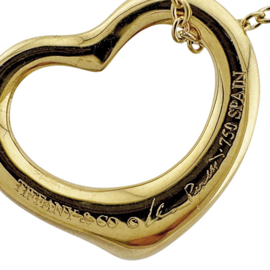 美品】TIFFANY &Co.オープンハートペンダントトップK18YG 4g 【公式通販】