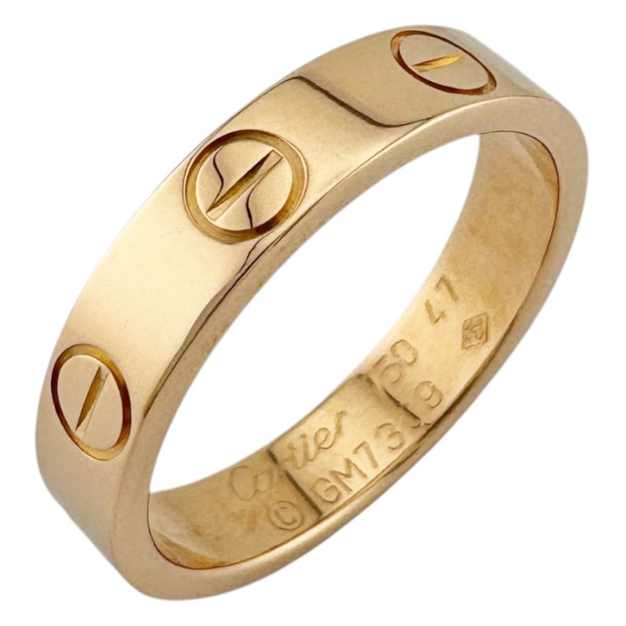 Cartier（カルティエ） ミニラブ リング 指輪 7号 18金 K18ピンク