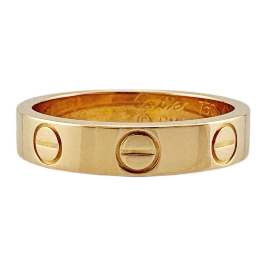 Cartier（カルティエ） ミニラブ リング 指輪 7号 18金 K18ピンク
