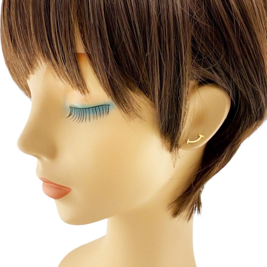 【お値下げ】美品 ティファニー Tスマイル ピアス K18 イエローゴールド TIFFANY&Co. ティファニー Tスマイル ピアス 18金 K18イエロー