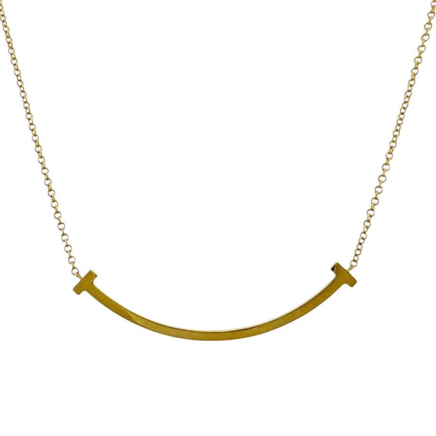 TIFFANY&Co.（ティファニー） Tスマイル ネックレス 18金 K18イエロー