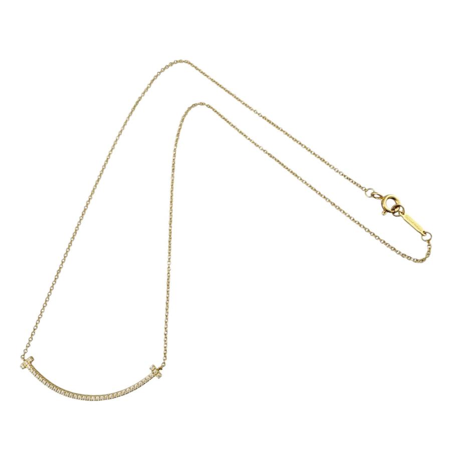 TIFFANY&Co.（ティファニー） Tスマイル ネックレス 18金 K18イエロー
