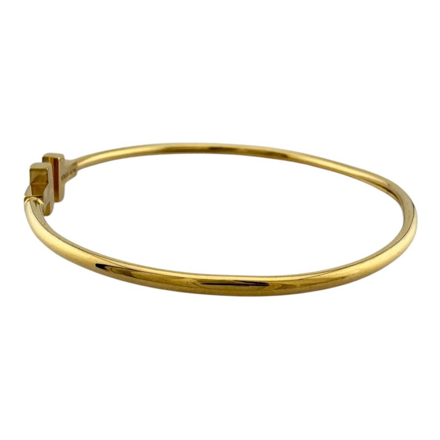 TIFFANY&Co.（ティファニー） Tワイヤー バングル 18金 K18イエロー