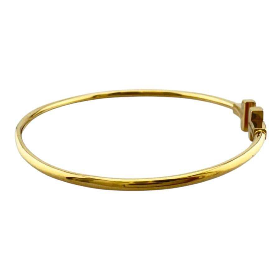 TIFFANY&Co.（ティファニー） Tワイヤー バングル 18金 K18イエロー