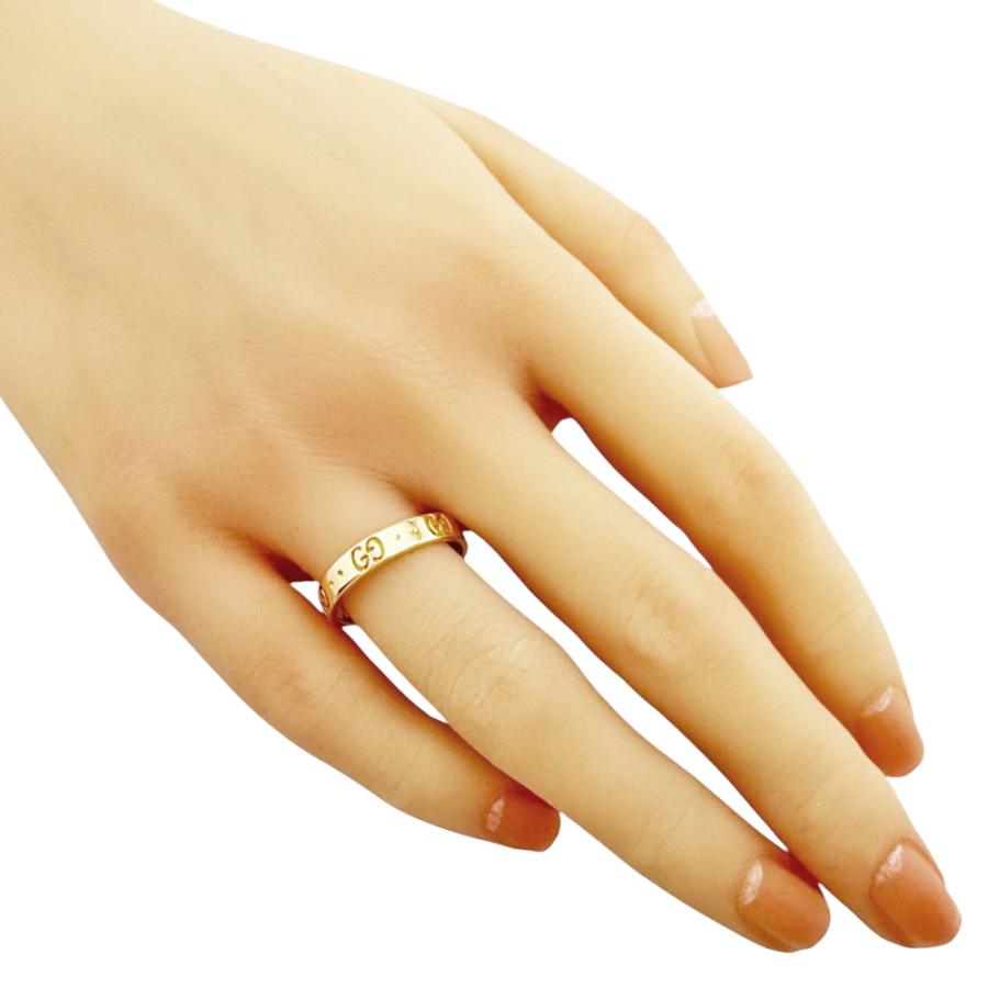 GUCCI アイコンリング k18 15号 GUCCI グッチ アイコン リング 指輪 15号 18金 K18イエロー