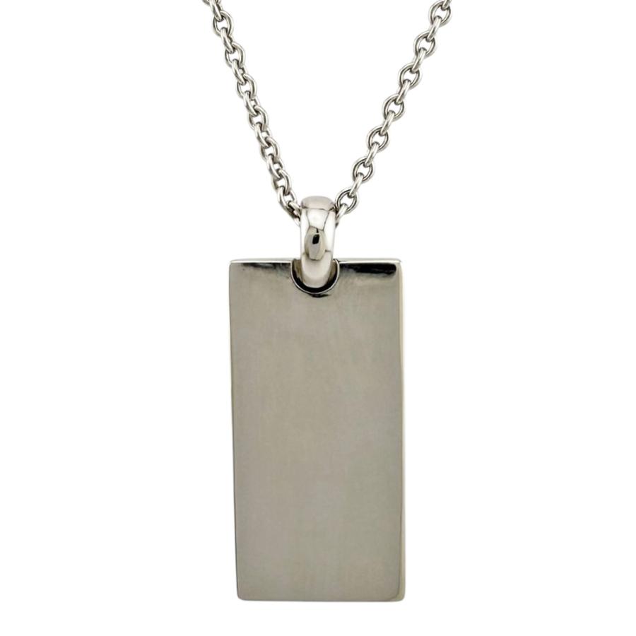 ブルガリ BVLGARI インゴット ペンダント 18金ホワイトゴールド BVLGARI（ブルガリ） インゴット ネックレス 18金 K18ホワイトゴールド