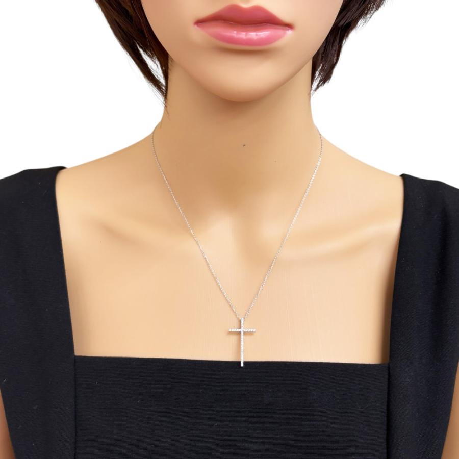 Tiffany & Co. 美品✨k18.クロス型ネックレス TIFFANY&Co. ティファニー バードクロス ネックレス 18金 K18