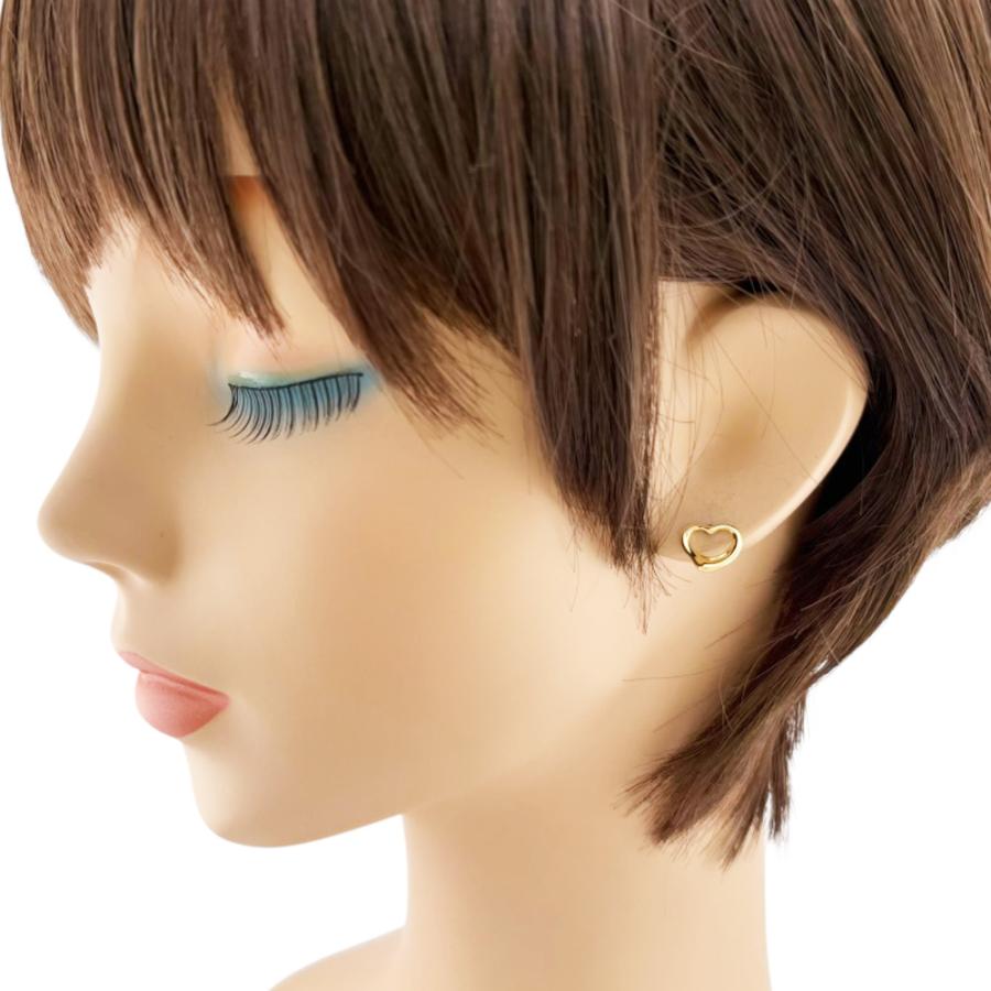 TIFFANY&Co. ティファニー オープンハート ピアス 18金 K18イエロー