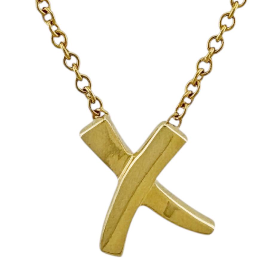 ♥最終お値下げ♥可愛い TIFFANY キス 18金 ゴールド ネックレス TIFFANY&Co. ティファニー キス ネックレス 18金 K18イエロー