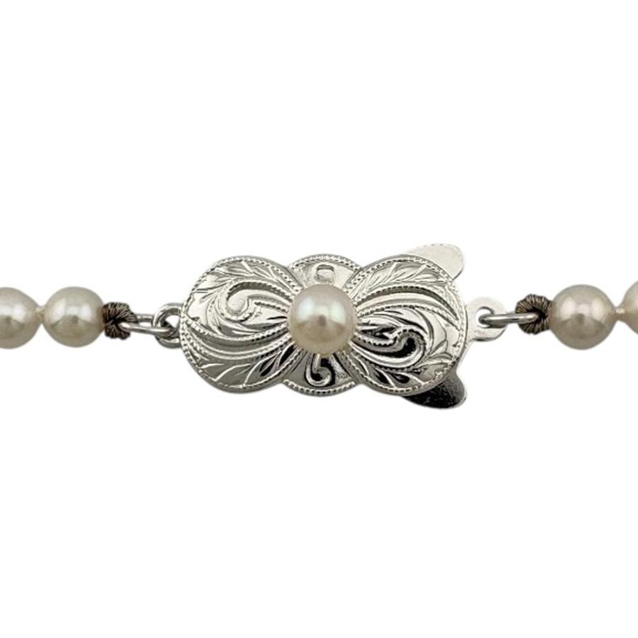 【美品】MIKIMOTO アコヤパール クロス ネックレス シルバー MIKIMOTO（ミキモト） ネックレス シルバー アコヤパール レディース