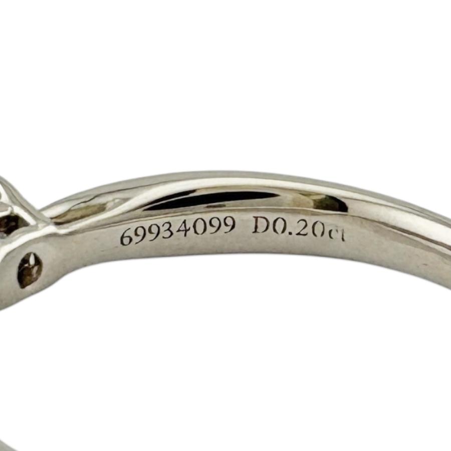 ティファニーハーモニーリング　ダイア　プラチナ　8号　中古 TIFFANY&Co. ティファニー ハーモニー リング 指輪 8号 Pt950
