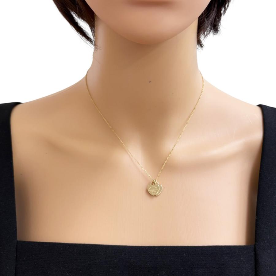 極美品 ティファニー ネックレス リターントゥ ダブルハート ルベ‌ リターントゥ ティファニー レッド ダブル ハート タグ