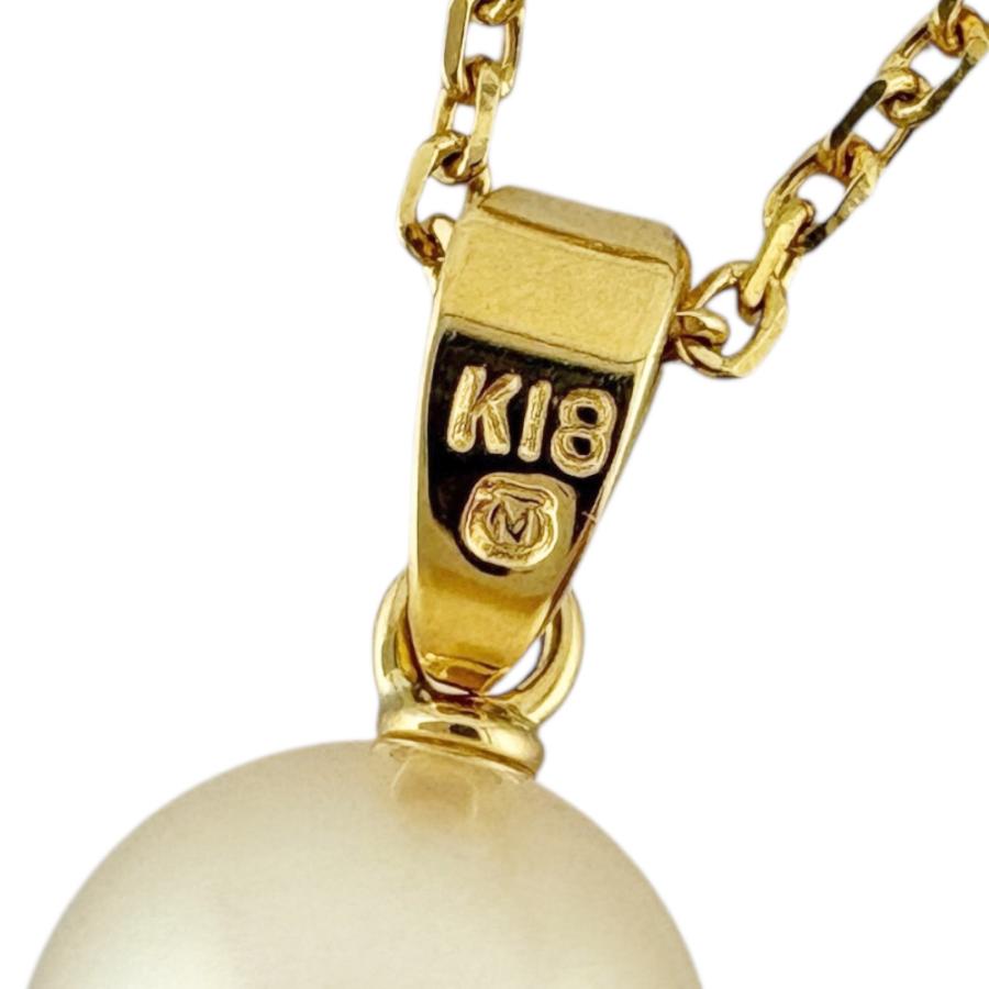 ミキモト K18 18金 パールトップ チャーム アクセサリー