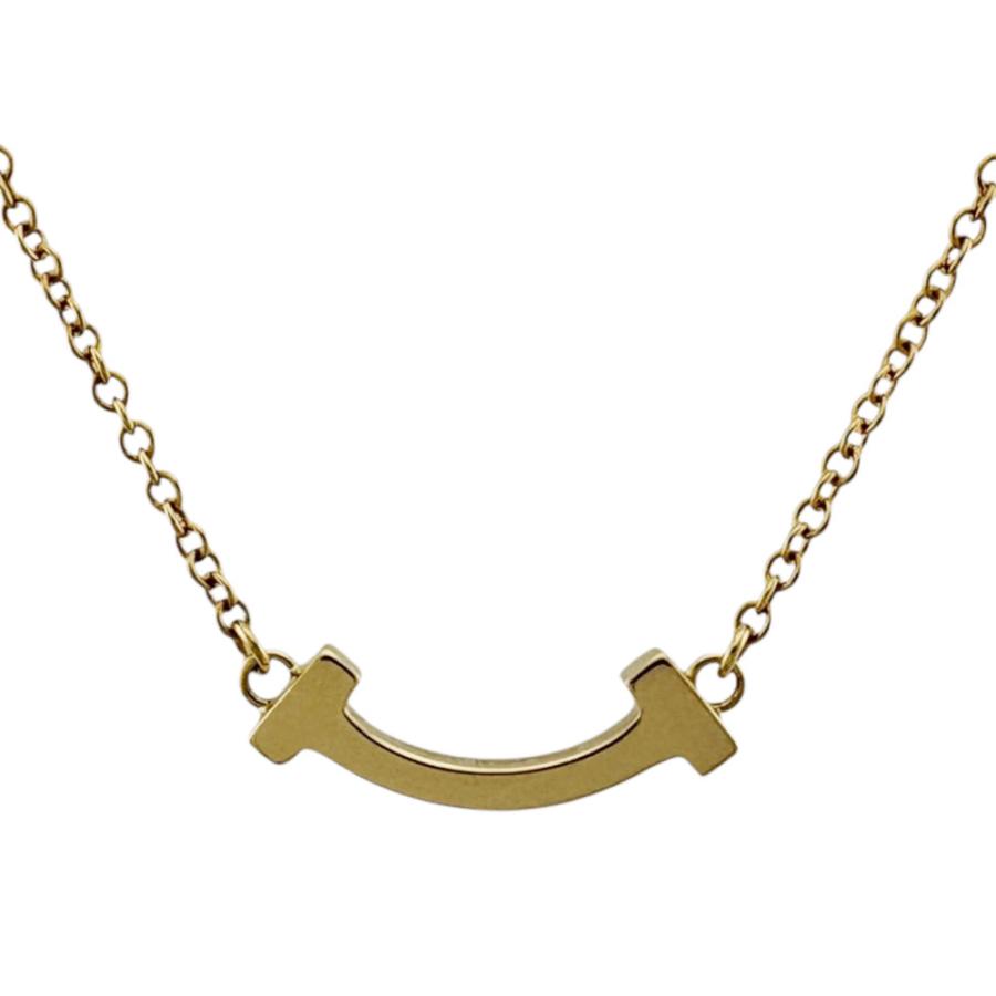 TIFFANY&Co.ティファニー スマイル TIFFANY&Co. ティファニー Tスマイル ネックレス 18金 K18