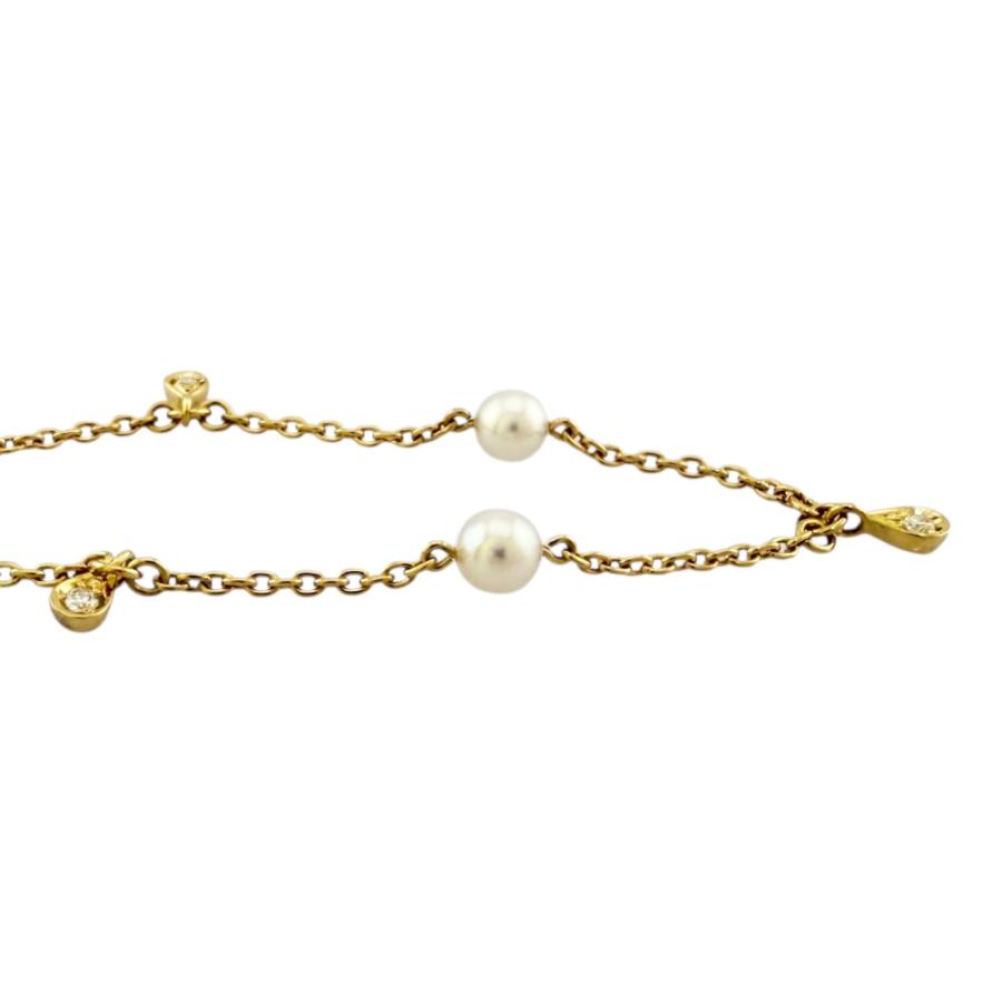 MIKIMOTO（ミキモト） ブレスレット 18金 K18イエローゴールド パール