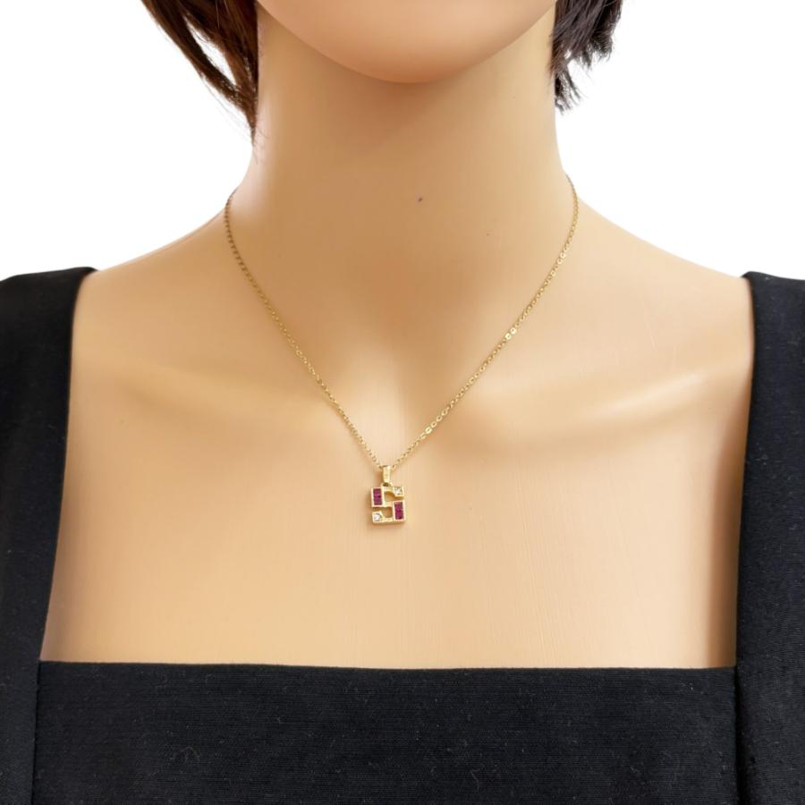 MIKIMOTO ミキモト ペンダントトップ 18金 K18イエローゴールド ルビー  