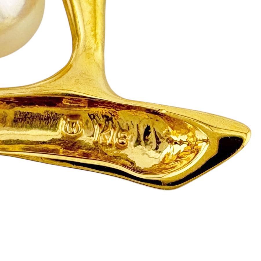 MIKIMOTO（ミキモト） ブローチ 18金 K18イエローゴールド アコヤ