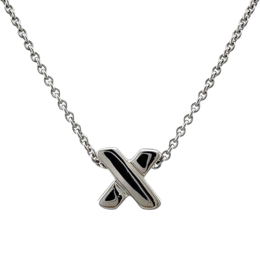 TIFFANY&Co. ティファニー クロスステッチ ネックレス 18金 K18