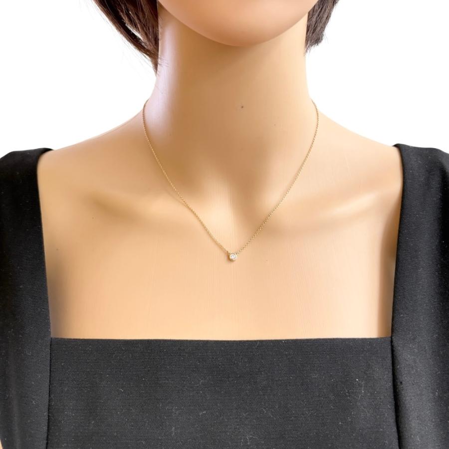 【8/9迄・最終お値下】Tiffany & Co. バイザヤード　0.03.ct TIFFANY&Co. ティファニー バイザヤード 約0.07ct ネックレス 18