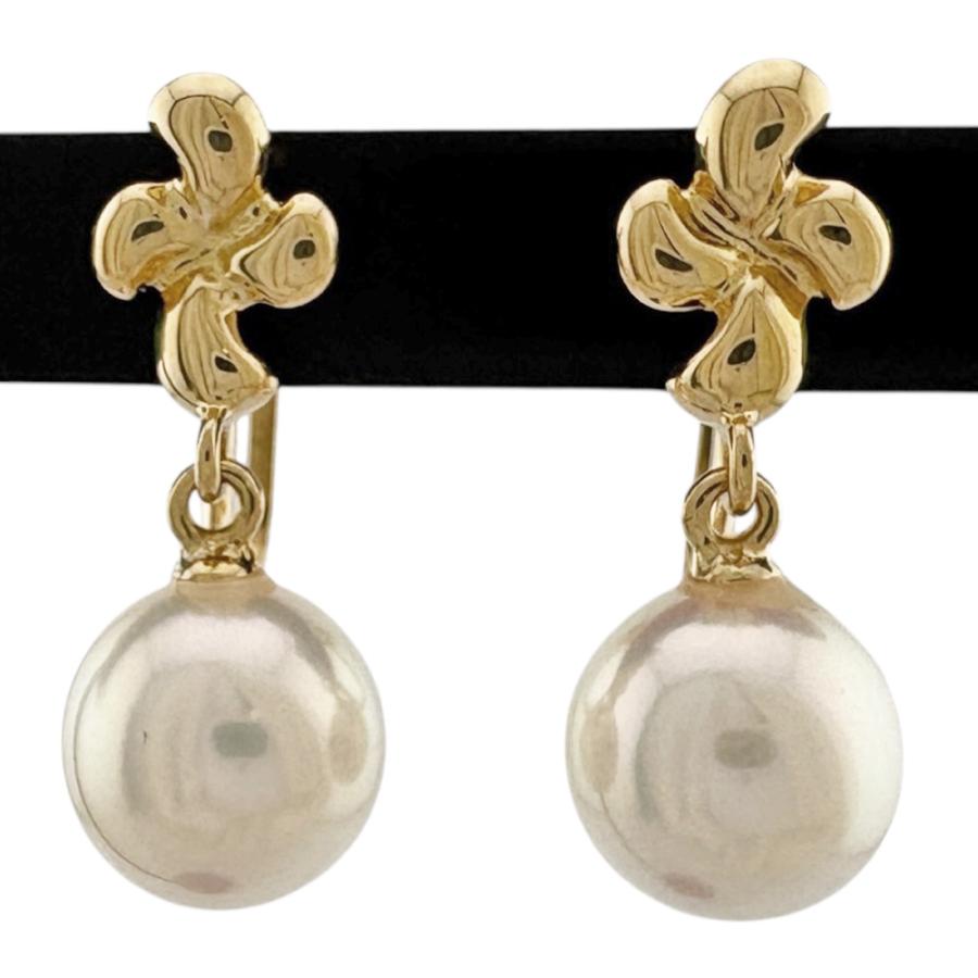 タサキ イヤリング 18金 K18イエローゴールド パール TASAKI 美品