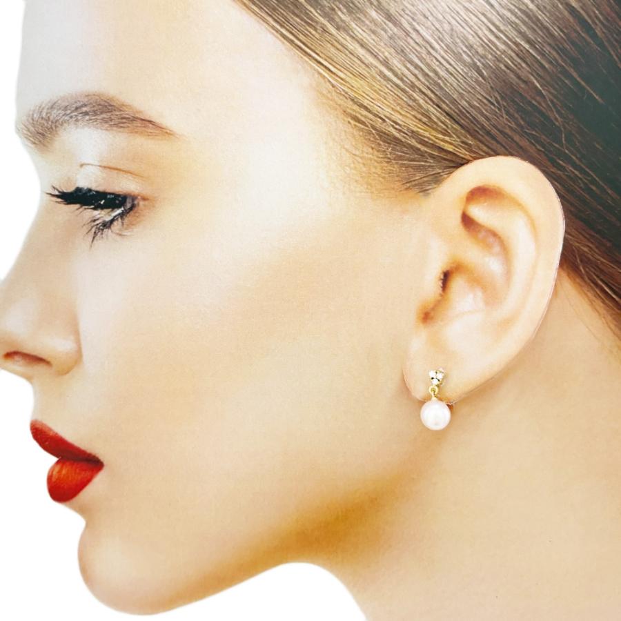 MIKIMOTO（ミキモト） イヤリング 18金 K18イエローゴールド パール 