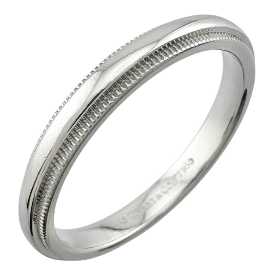 TIFFANY&Co. ティファニー ミルグレイン リング 指輪 19.5号 Pt950  
