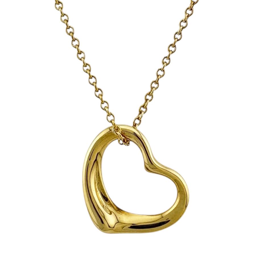 TIFFANY&Co. ティファニー オープンハート ネックレス 18金 K18