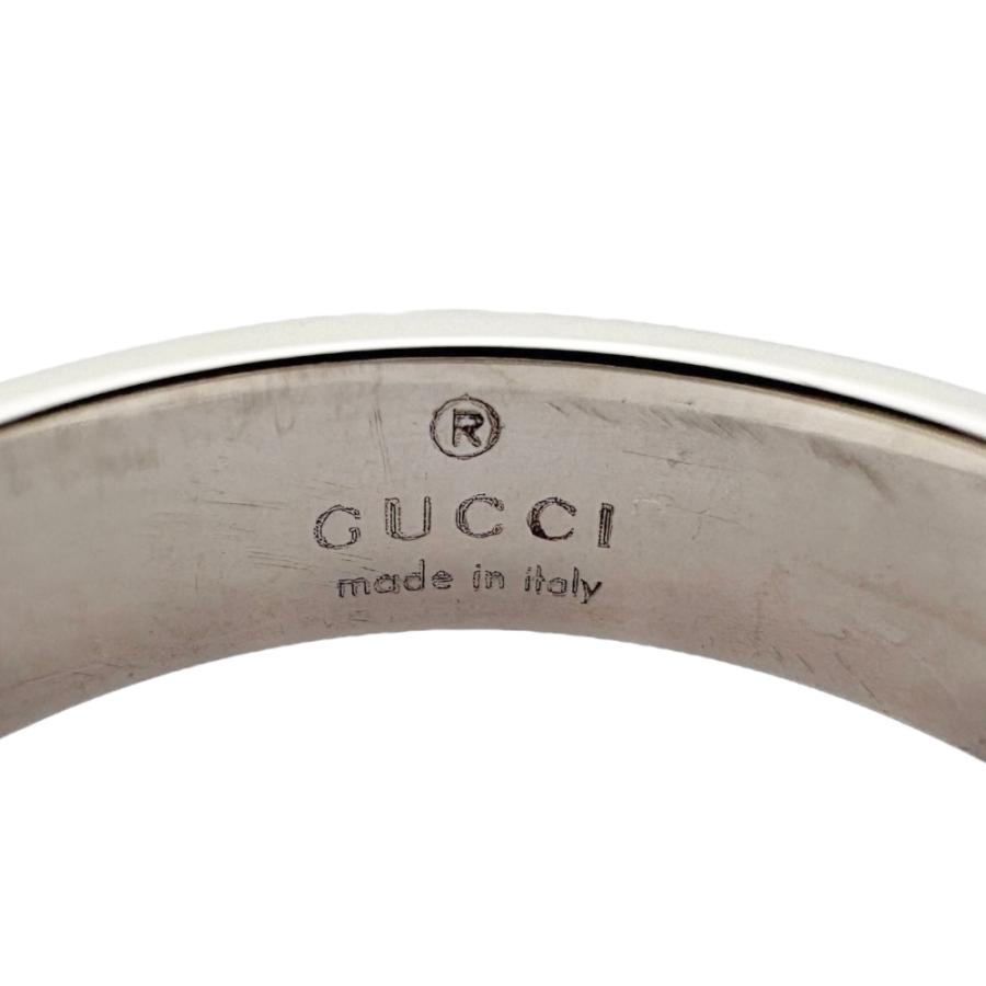GUCCI⭐︎アイコンリング⭐︎ホワイトゴールド⭐︎9号 GUCCI（グッチ） アイコン リング 指輪 9号 18金 K18ホワイトゴールド