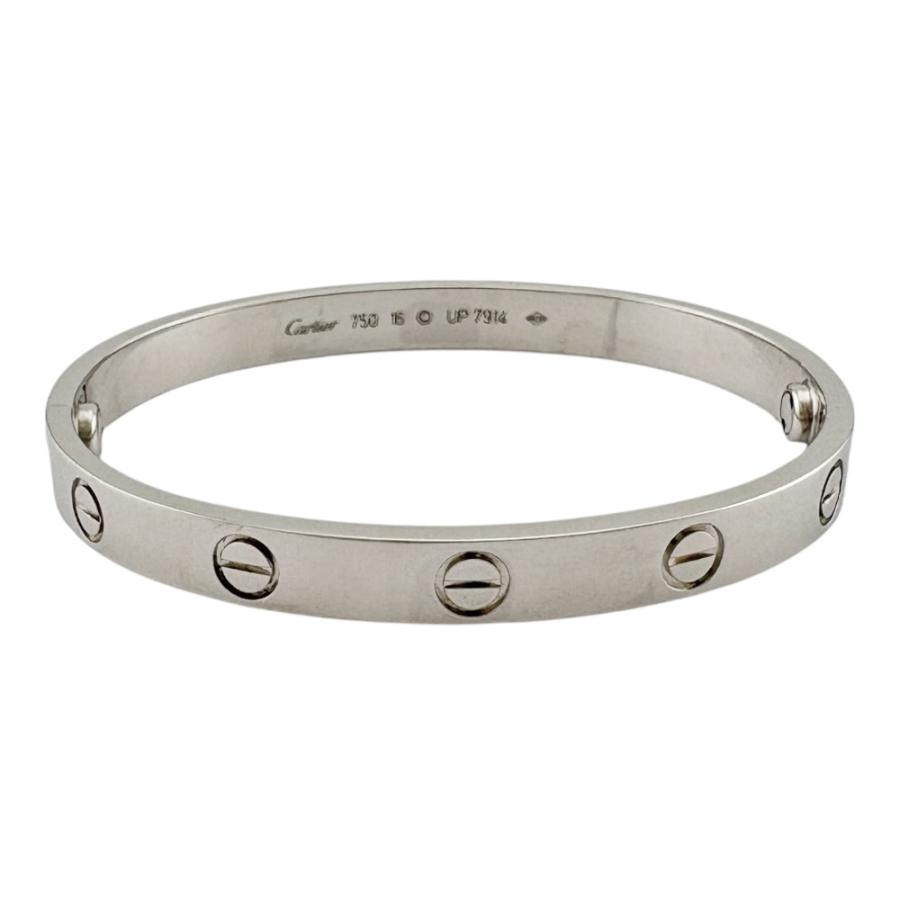 Cartier（カルティエ） ラブブレス バングル 18金 K18ホワイトゴールド