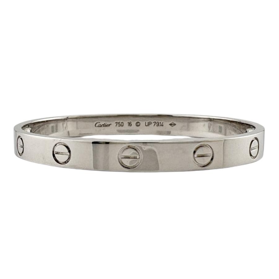 Cartier（カルティエ） ラブブレス バングル 18金 K18ホワイトゴールド