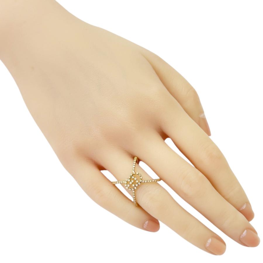 GUCCI（グッチ） GGランニング リング 指輪 10号 18金 K18イエロー