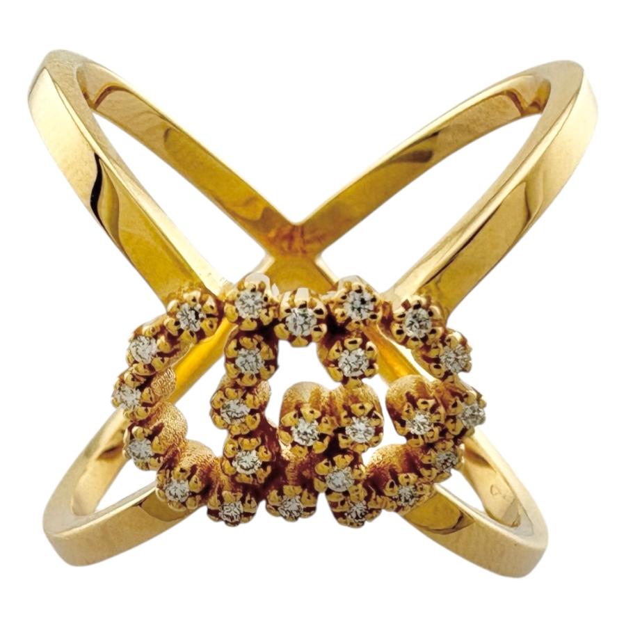 GUCCI（グッチ） GGランニング リング 指輪 8号 18金 K18イエロー