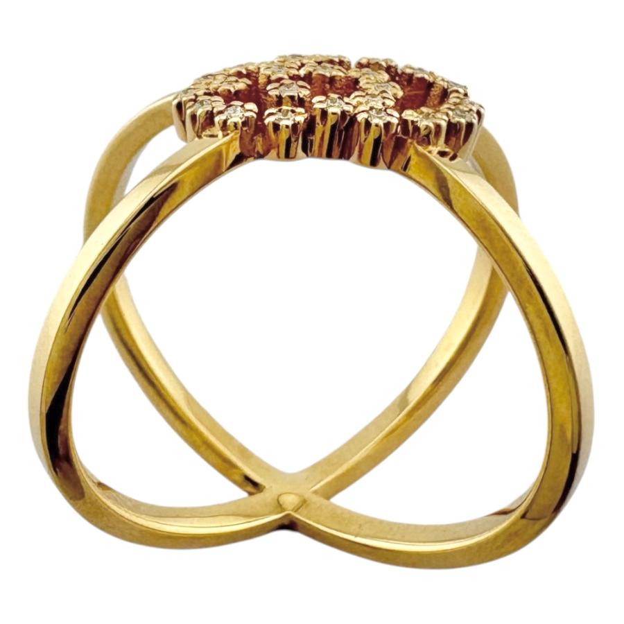 GUCCI（グッチ） GGランニング リング 指輪 8号 18金 K18イエロー