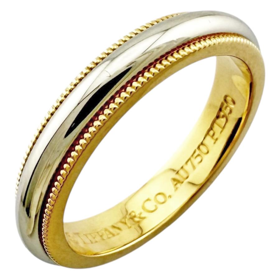 TIFFANY&Co.（ティファニー） ミルグレイン リング 指輪 9号 Pt950