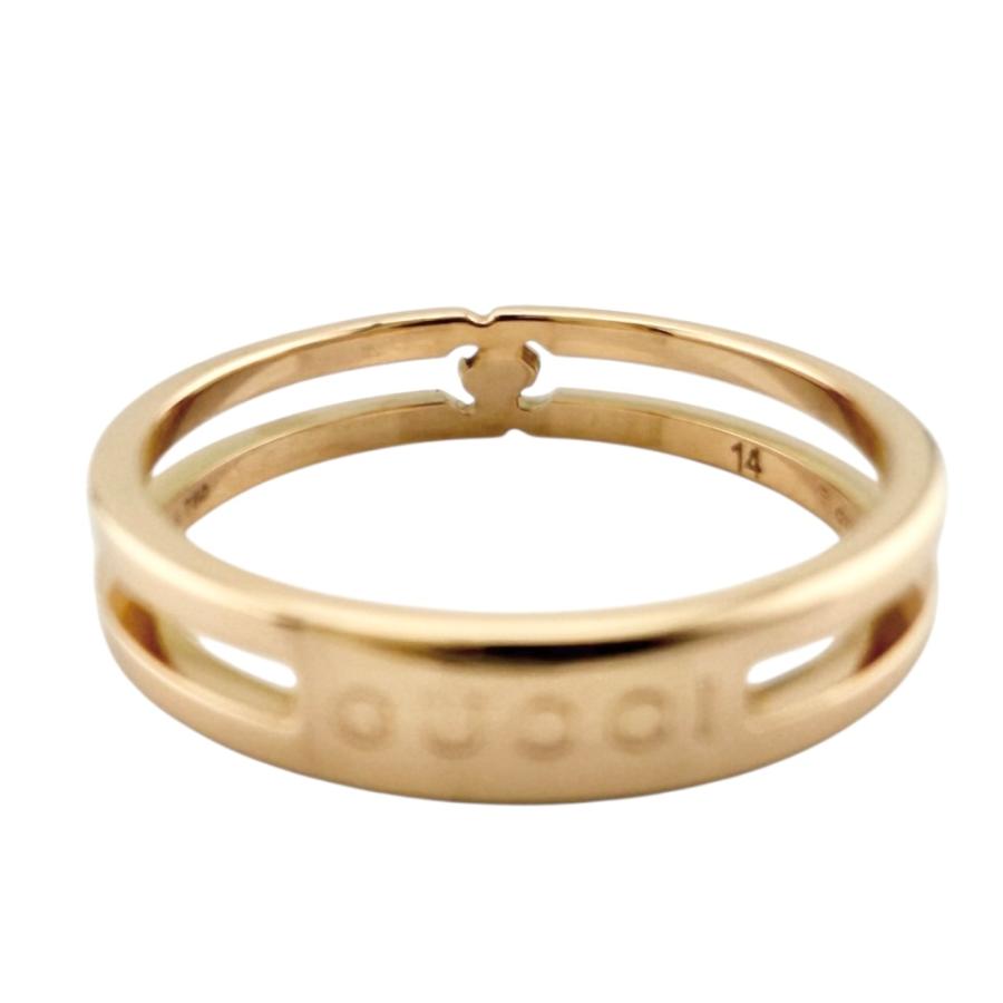 GUCCI グッチ インフィニティ リング 指輪 13.5号 18金 K18ピンク  