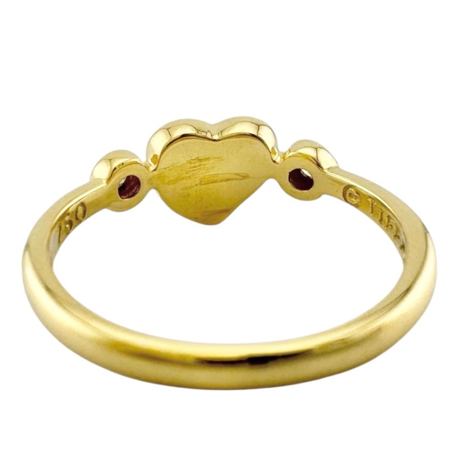 希少　ティファニー K18 リング ハート　ヴィンテージ　指輪　9号 TIFFANY&Co. ティファニー フルハート リング 指輪 9号 18金 K18